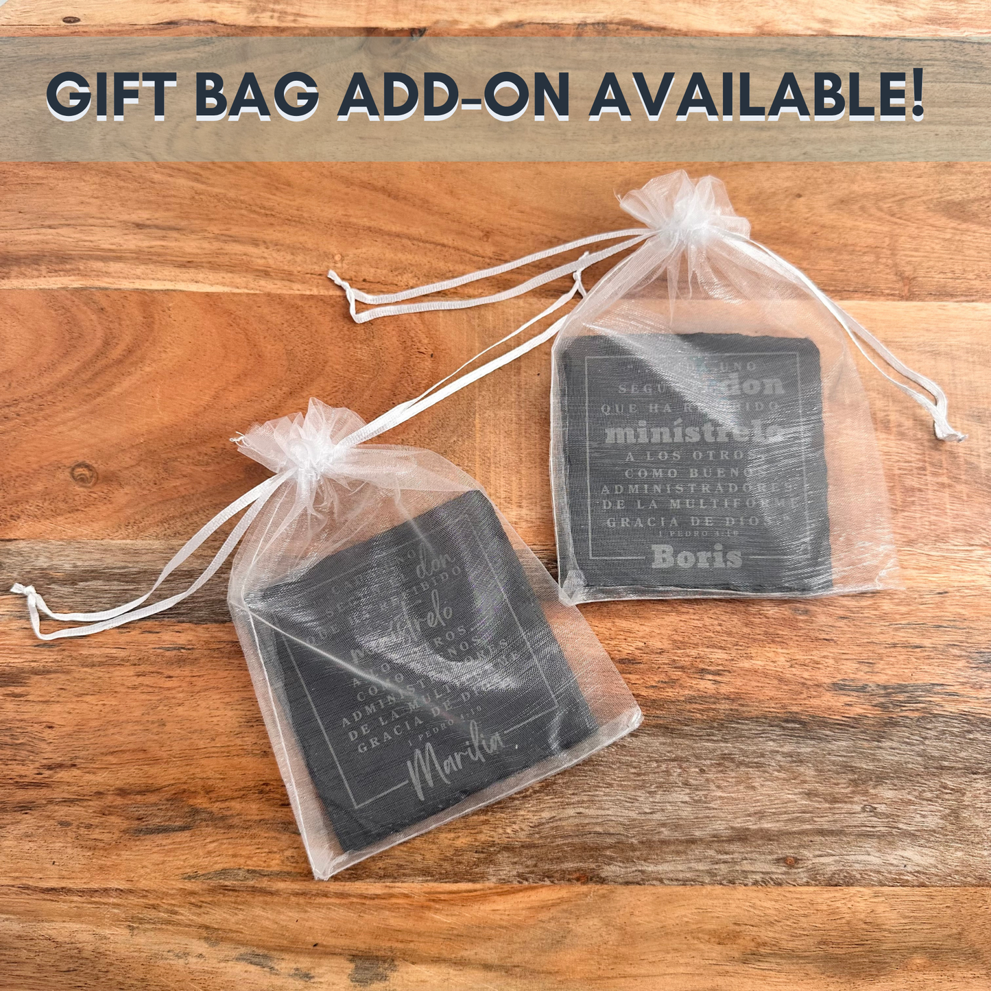 Spanish Ministry appreciation gift volunteer thank you gift for spanish-speaking church keepsake gift personalized scripture slate coaster