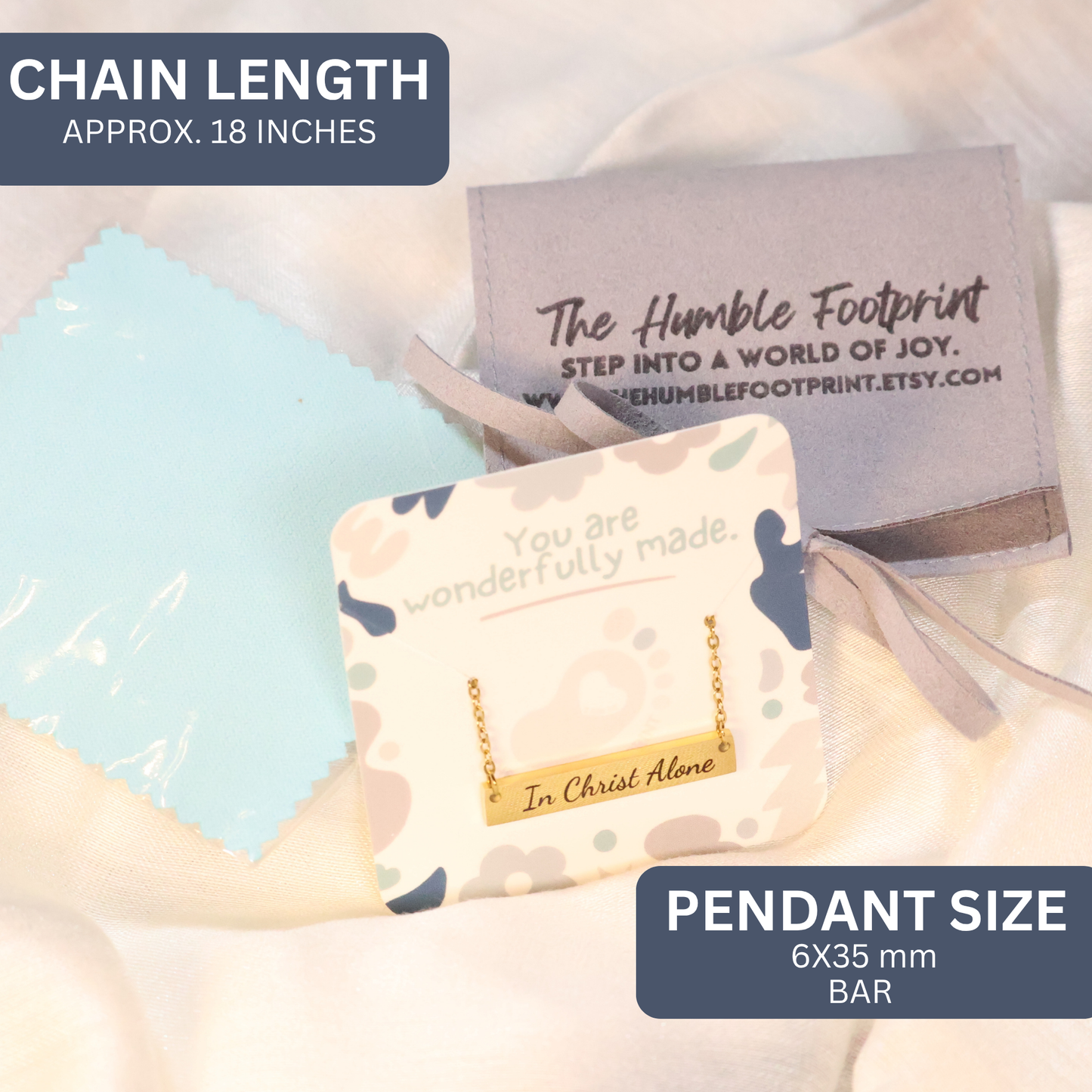 Gold Christian Jewelry for women Silver bar necklace pastors wife gift for church secretary